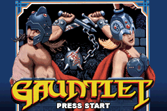 Gauntlet / Rampart (Game Boy Advance) screenshot: Gauntlet: title screen