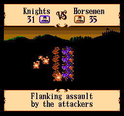 Gemfire (NES) screenshot: Battle-animations can be turned off