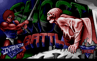 Ghost Battle (Atari ST) screenshot: Our too-cool-4-school hero... and what's with those metal underpants?