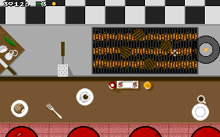 Gnarly Golf (Apple IIgs) screenshot: Hole 10: The Cafe