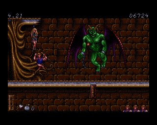 Ghost Battle (Amiga) screenshot: Hey there Lord Satan!
