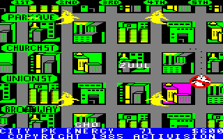 Screenshot of Ghostbusters (Amstrad CPC, 1984) - MobyGames