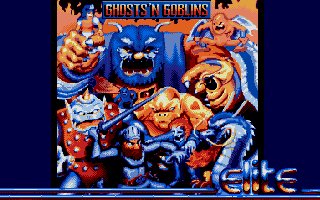 Ghosts 'N Goblins (Atari ST) screenshot: Title screen