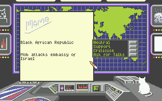 Global Commander (Atari ST) screenshot: This will be a test of my leadership