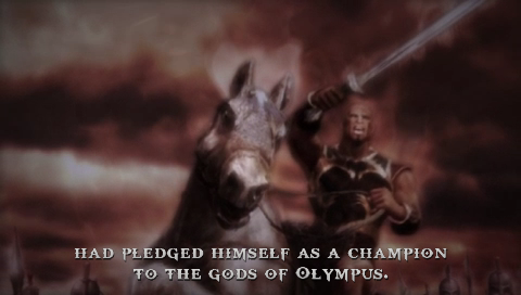 God of War: Chains of Olympus (PSP) screenshot: Shot from the intro movie
