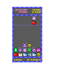 Nontan to Issho: Kuru Kuru Puzzle (SNES) screenshot: What's going on?!?