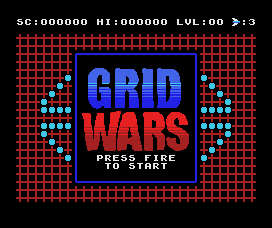 Grid Wars (MSX) screenshot: Title screen
