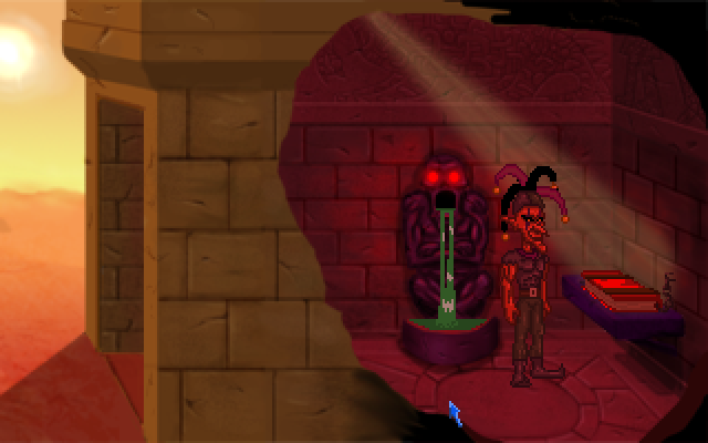 Hallway of Adventures (Windows) screenshot: The tomb with the red book