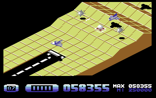 H.A.T.E: Hostile All Terrain Encounter (Commodore 64) screenshot: Stage 7