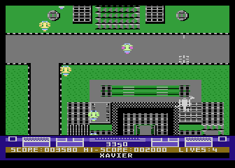 Hawkquest (Atari 8-bit) screenshot: The green one would make a great platform game hero, especially with those boxing gloves