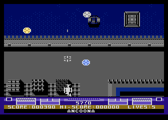 Hawkquest (Atari 8-bit) screenshot: Isn't that in Italy?