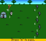 Heroes of Might and Magic (Game Boy Color) screenshot: Battlefield
