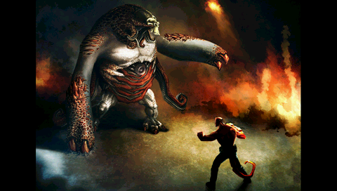 Hellboy: The Science of Evil (PSP) screenshot: Unlocked concept art