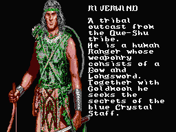 Heroes of the Lance (MSX) screenshot: Riverwind