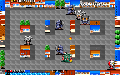 Ultraman Club: Tatakae! Ultraman Kyoudai!! (Arcade) screenshot: Second stage