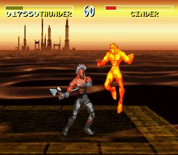 Killer Instinct (SNES) screenshot: Thunder vs. Cinder