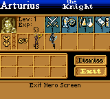 Heroes of Might and Magic (Game Boy Color) screenshot: Hero and troops