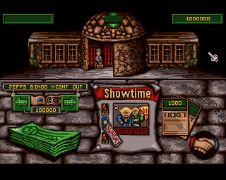 Hillsea Lido (Amiga) screenshot: Show booking screen