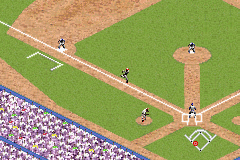 High Heat Major League Baseball 2002 (Game Boy Advance) screenshot: Home run