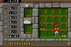 The Hobbit (Game Boy Advance) screenshot: View your inventory and stats all on one page