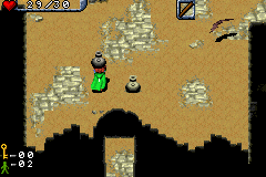 The Hobbit (Game Boy Advance) screenshot: By lifting and throwing these jars, you might find items such as food or tokens