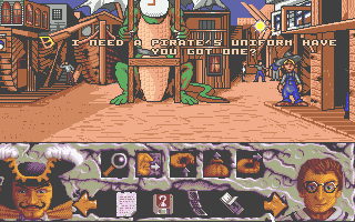 Hook (Atari ST) screenshot: My name is Peter Banning and I want to be a pirate