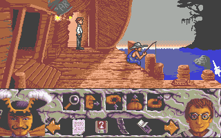Hook (Atari ST) screenshot: Catching anythng?