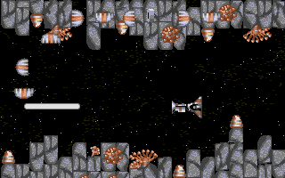 Hostile Reception (Atari ST) screenshot: Thats one big laser shot