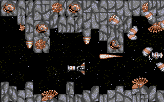 Hostile Reception (Atari ST) screenshot: Some one else is firing