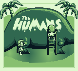 The Humans (Game Boy) screenshot: Title screen 2