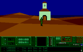Hunter (Atari ST) screenshot: A church