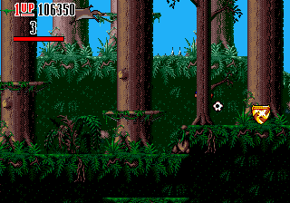 Hurricanes (Genesis) screenshot: The level completion crest