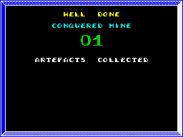 I Ball II (ZX Spectrum) screenshot: No artefacts yet