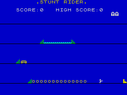 Galactic Warriors + Raceway (ZX Spectrum) screenshot: 2. Raceway: Barrels.<br> Success!...