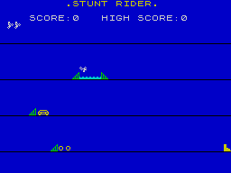 Galactic Warriors + Raceway (ZX Spectrum) screenshot: 2. Raceway: Pool.<br> Speed was too low...