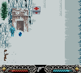 Indiana Jones and the Infernal Machine (Game Boy Color) screenshot: Level 3 - Russian outpost.