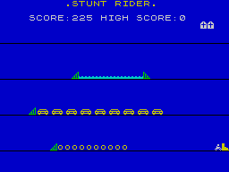Galactic Warriors + Raceway (ZX Spectrum) screenshot: 2. Raceway: Finishing Line.<br> Scenario completed.