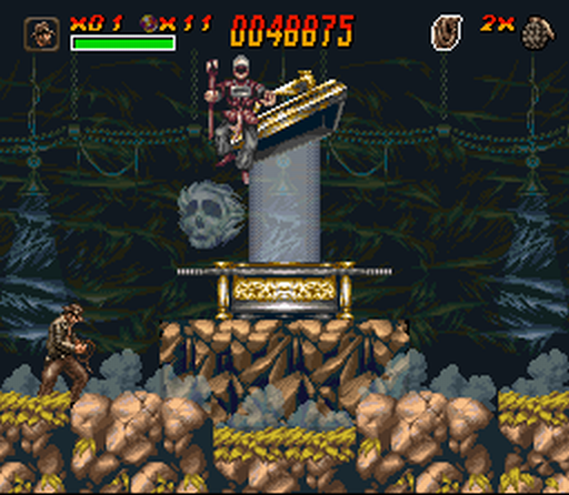 Indiana Jones' Greatest Adventures (SNES) screenshot: Bossfight