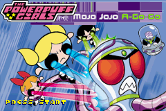 The Powerpuff Girls: Mojo Jojo A-Go-Go (Game Boy Advance) screenshot: Title screen