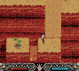 Indiana Jones and the Infernal Machine (Game Boy Color) screenshot: Level 1 - Look out for the scorpion!
