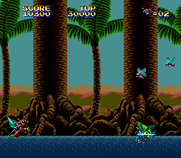 Insector X (Genesis) screenshot: Frogs and Flies