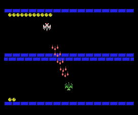 I.N.E.R.T.I.A. (MSX) screenshot: A slow run