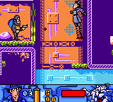 Inspector Gadget: Operation Madkactus (Game Boy Color) screenshot: This jump seemed like a good idea at the time...