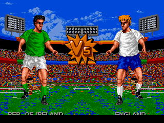 Championship Soccer '94 (Genesis) screenshot: This was added for the console