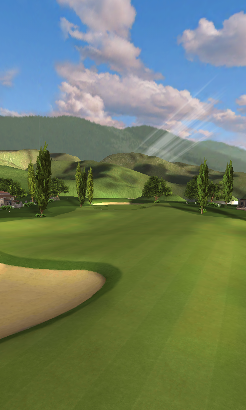 Pro Feel Golf (Android) screenshot: Overview of hole