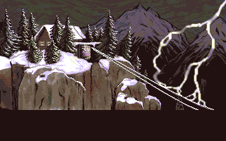 In the Dead of Night (Amiga) screenshot: Lightning