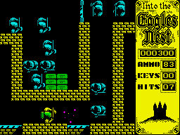 Into the Eagle's Nest (ZX Spectrum) screenshot: These guys are cannon-fodder