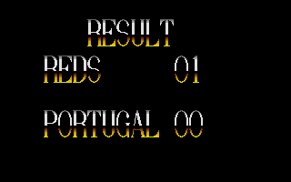 Italia 1990 (Atari ST) screenshot: Results