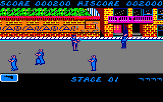 Jail Break (Amstrad CPC) screenshot: An escapee has been shot
