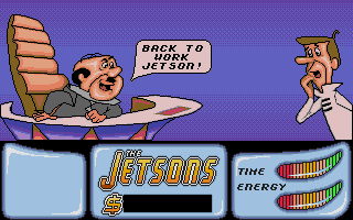 Jetsons: The Computer Game (Atari ST) screenshot: Back to work!